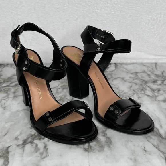 Vince Camuto Signature Phallon‎ Leather Sandal- Sz 6.5 - Picture 1 of 8